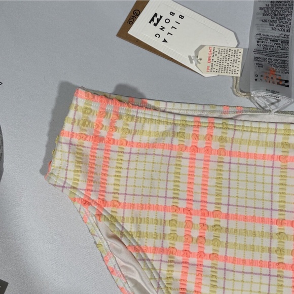NWT Billabong‎ [ Medium ] Pretty in Plaid Maui Bikini Bottoms - Picture 4 of 10